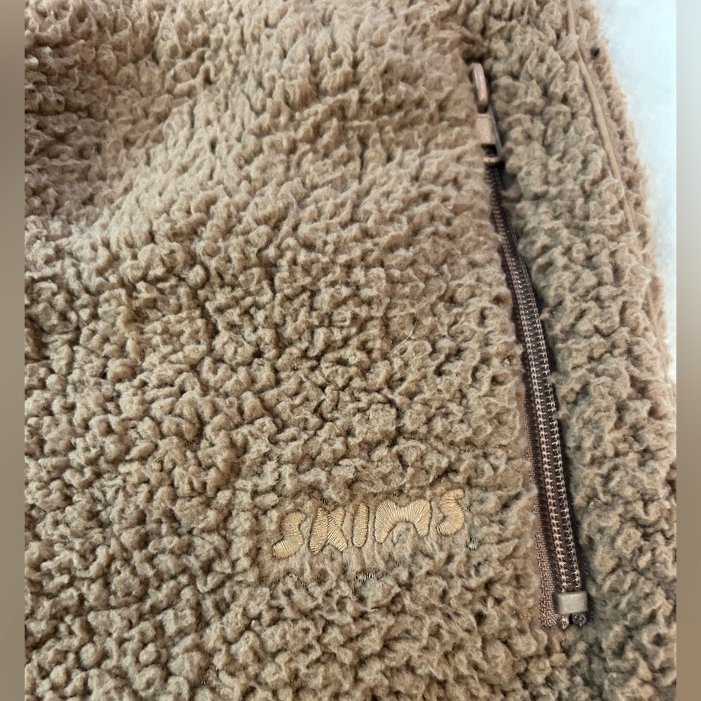 SKIMS Teddy Track Pants Desert Brown M Long - Picture 8 of 15